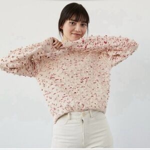 Misha & Puff Pink Confetti Adult Popcorn Sweater— Womens X-Small